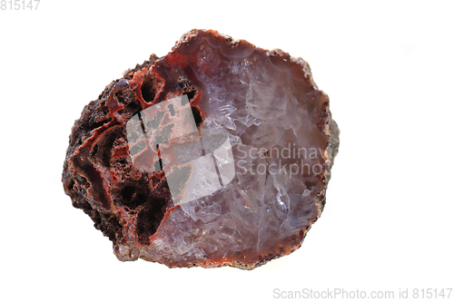 Image of natural agate isolated