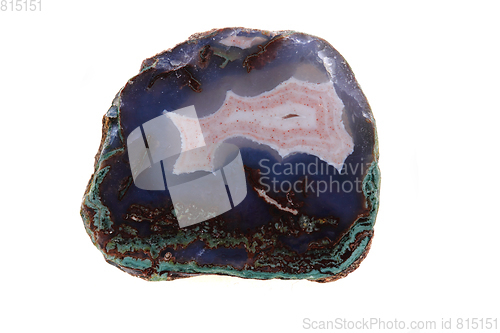 Image of natural agate isolated