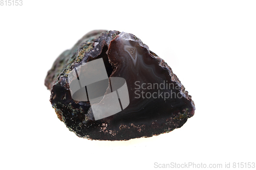 Image of natural agate isolated