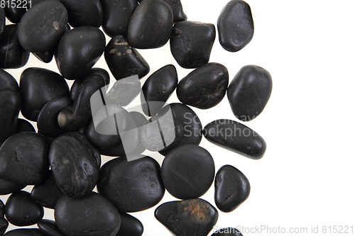 Image of black stones background