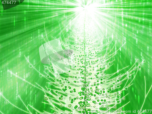 Image of Sparkly christmas tree illustration