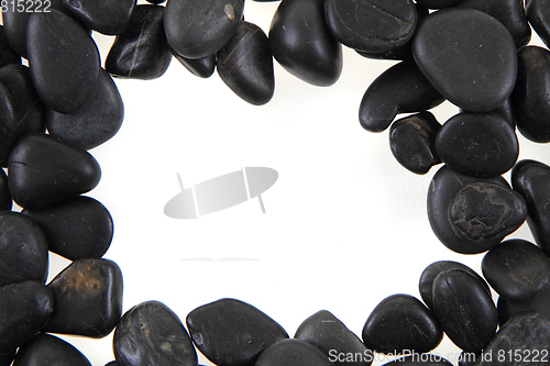 Image of black stones background