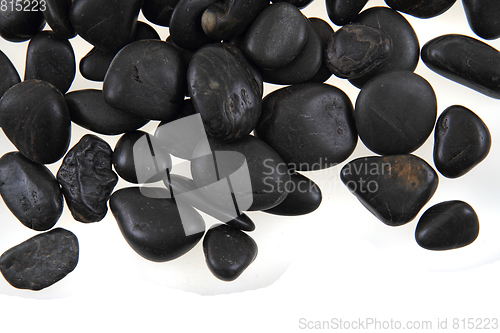 Image of black stones background