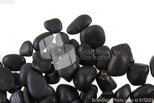 Image of black stones background