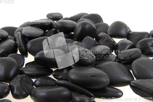 Image of black stones background