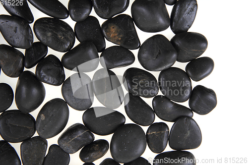 Image of black stones background