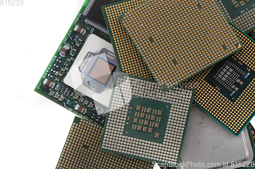 Image of computer chips texture