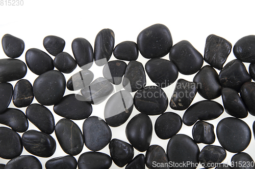 Image of black stones background