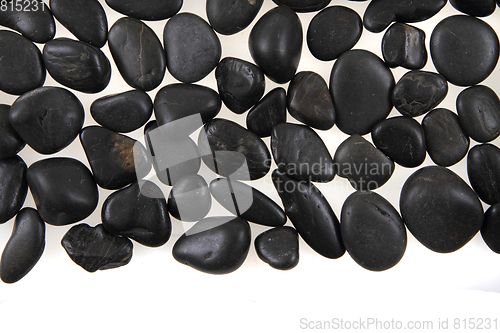 Image of black stones background