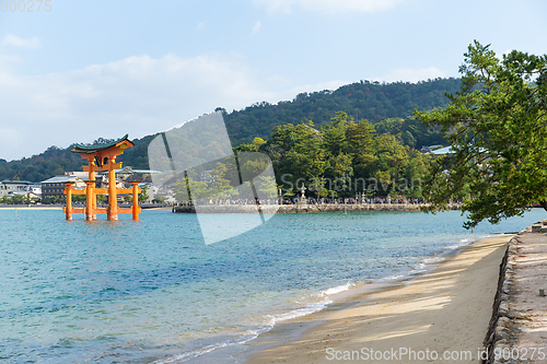 Image of Traditional Japanese Itsukushima Shrine 
