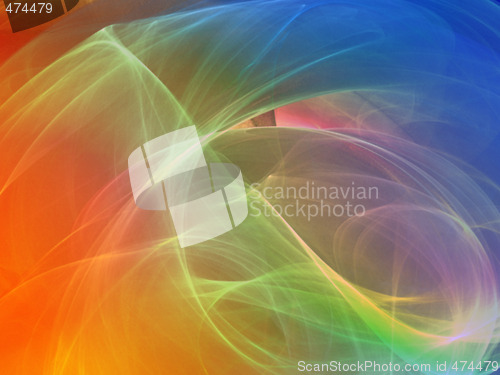 Image of Wavy glowing colors
