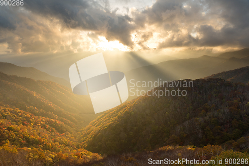 Image of Mount Hangetsuyama sunset in Nikko