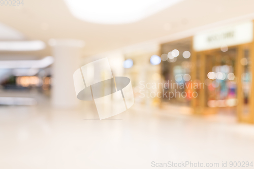 Image of Blurred shopping mall background