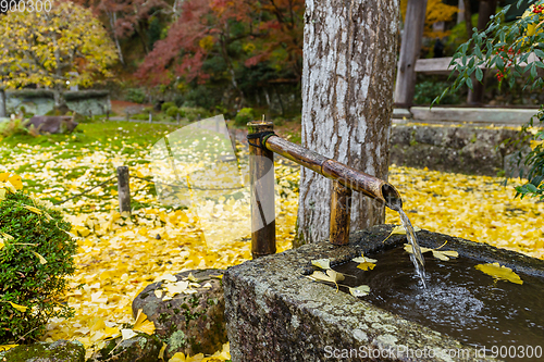 Image of Water fountain in Japanese temple