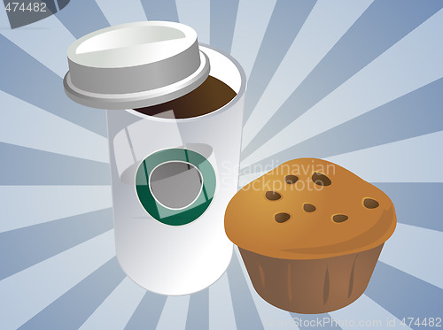 Image of Coffee and muffin