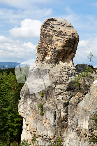 Image of sandstone rock near Hruba Skala renaissance castle