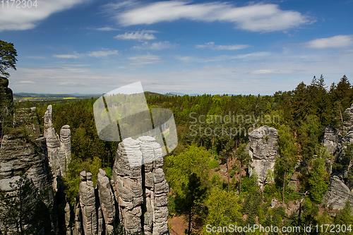 Image of sandstone rocks - Prachovske skaly (Prachov Rocks)