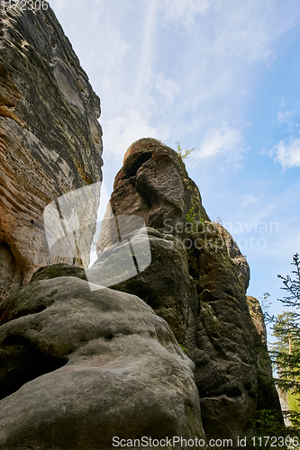 Image of sandstone rocks - Prachovske skaly (Prachov Rocks)