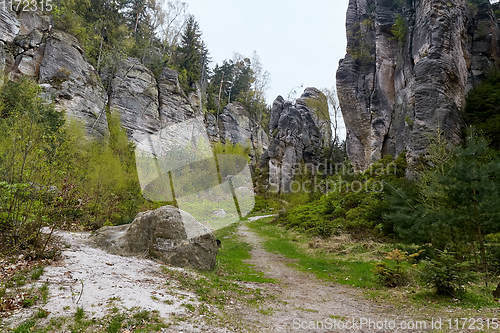 Image of sandstone rocks - Prachovske skaly (Prachov Rocks)