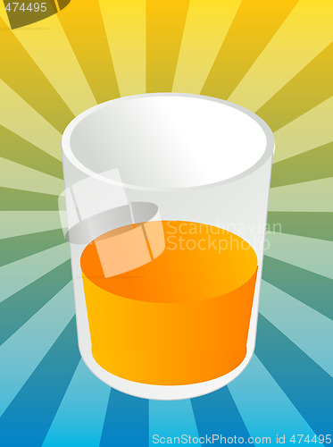Image of Glass of orange juice
