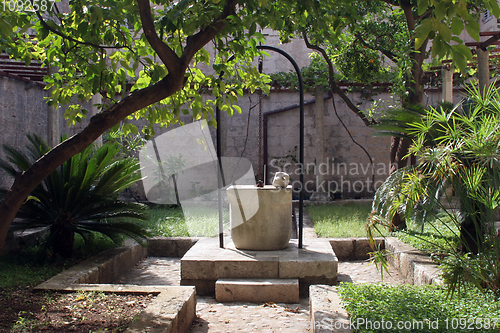 Image of Fountain in the atrium of the monastery