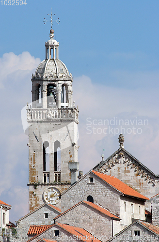 Image of Korcula. Small island city near Dubrovnik in Croatia.