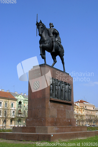 Image of Statue of king Tomislav in Zagreb