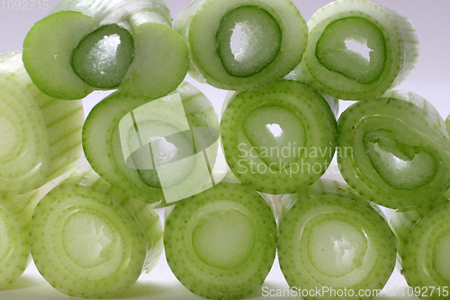 Image of Slices of young onion