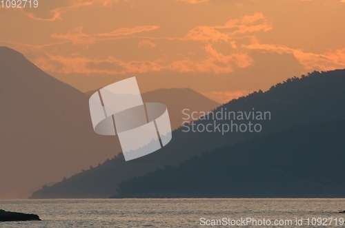 Image of Sundown, Adriatic sea, Croatia
