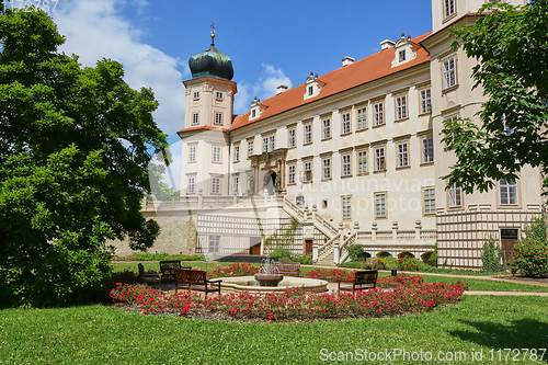 Image of Baroque castle in Mnisek pod Brdy town near Prague