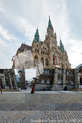 Image of Neo-renaissance Town Hall in Liberec town