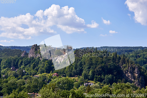 Image of Ruin of the Vranov castle near Jizera river