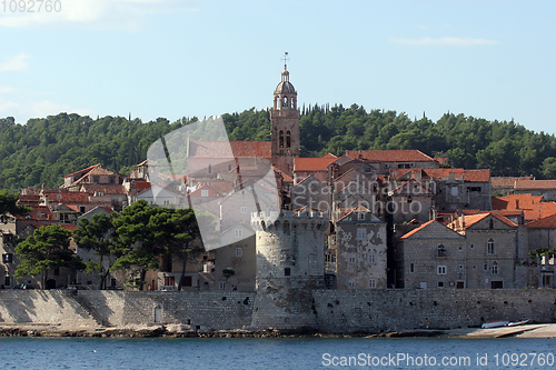 Image of Korcula. Small island city near Dubrovnik in Croatia