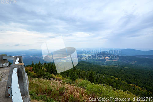 Image of view from the Jested near Liberec town