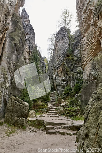 Image of sandstone rocks - Prachovske skaly (Prachov Rocks)