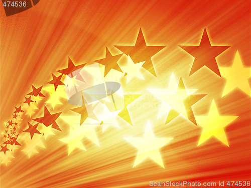 Image of Flying stars illustration