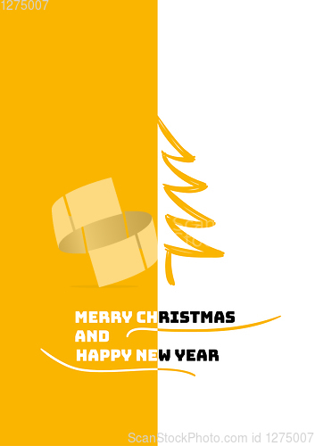 Image of minimal design for christmas poster