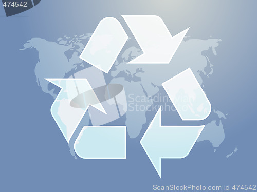 Image of Recycling eco symbol