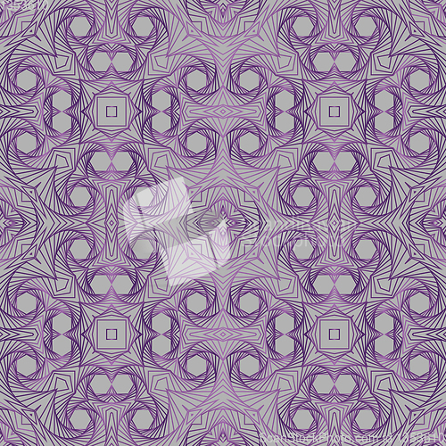 Image of ornamental seamless pattern with 3D illusion