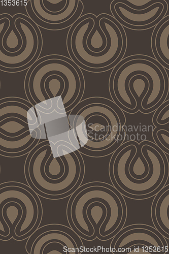Image of circle abstract elements, seamless pattern