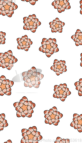 Image of flowers seamless pattern
