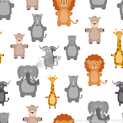 Image of animals seamless pattern