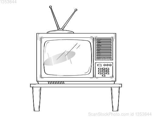 Image of retro CRT television