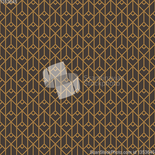 Image of linear crossing curves, seamless pattern