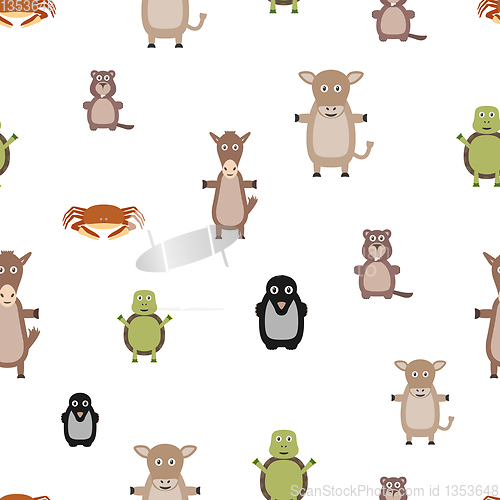 Image of animals seamless pattern