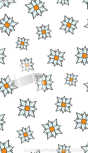 Image of flowers seamless pattern