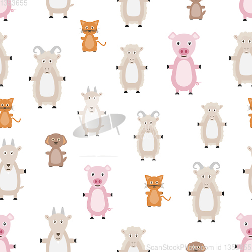 Image of animals seamless pattern