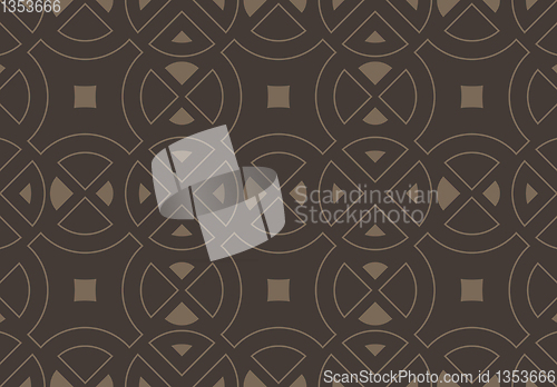 Image of circle abstract elements, seamless pattern