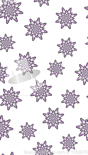 Image of flowers seamless pattern