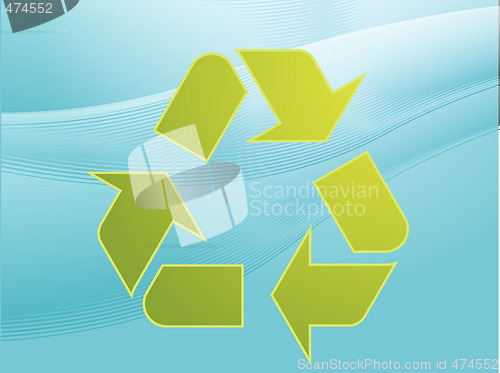 Image of Recycling eco symbol